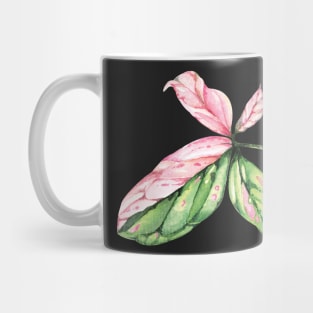 Syngonium Pink Splash Leaf Mug